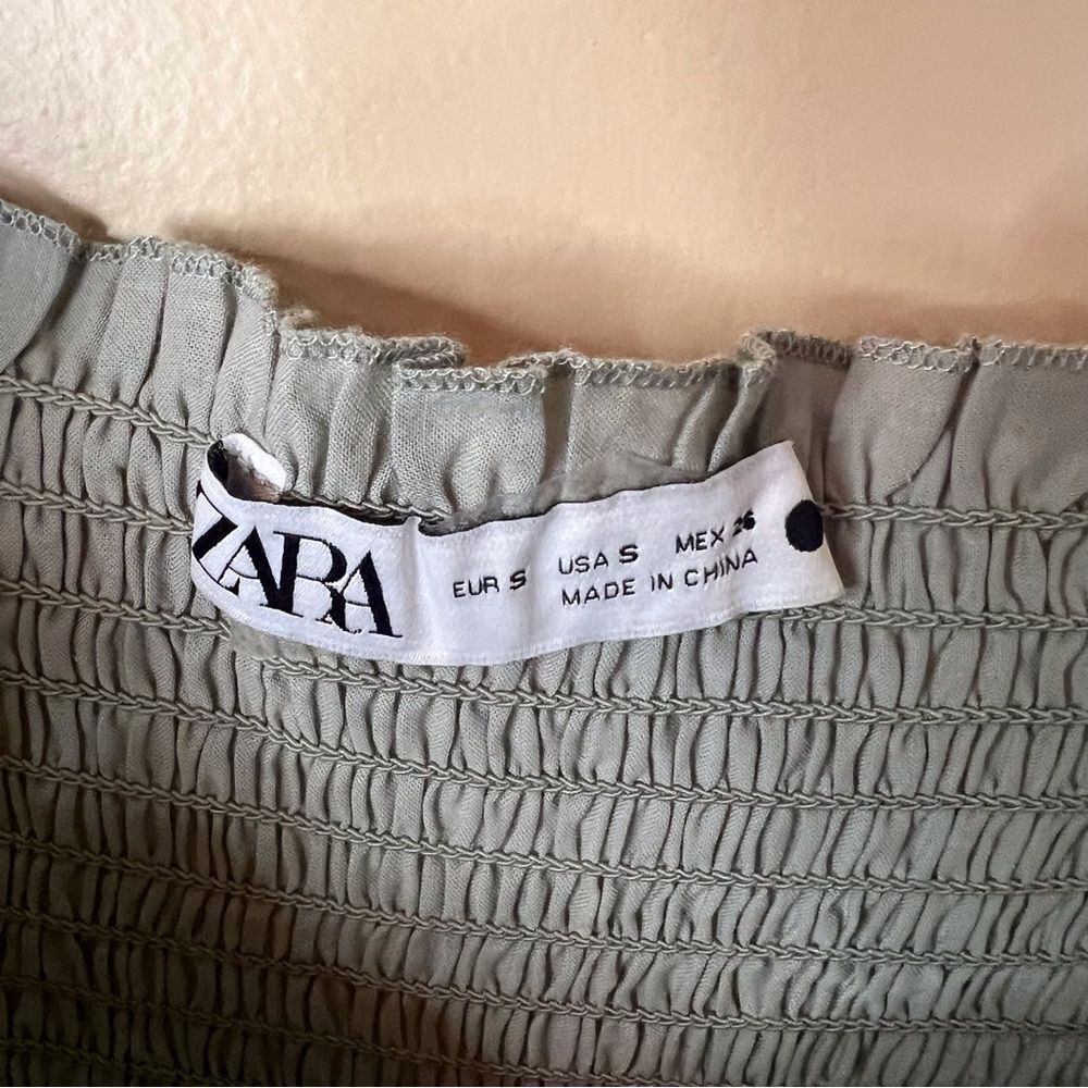 Zara Gray Maxi Dress with Eyelet Details - Picture 6 of 8